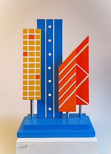 Scultura astratta legno - scultura,
