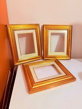 3 Gold Wooden Frames 1970