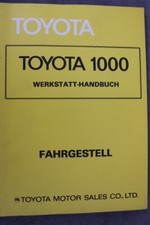 Toyota 1000 "1977" Fahrgestell  Werkstatthandbuch Reparaturanleitung 