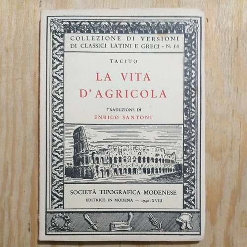 Tacito vita agricola - vita,