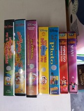 Lotto 7 VHS PERSONAGGI DISNEY Walt Disney Originali usate