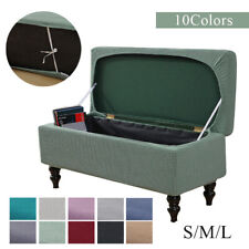 ☆ Sgabello Portaoggetti Scatola Di Rivestimento In Tessuto Grande Cassapanca ☆