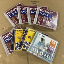 8 X Dischi DVD+R vuoti in