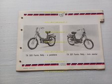 Fantic Motor Rally 50 Pedali-Kick TX 320 TX321 catalogo ricambi TELAIO originale