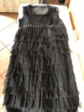 Vdp Vestito In Pizzo Nero 