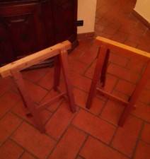 Cavalletti Di Legno Coppia