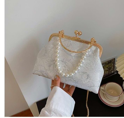 Pochette broccato seta - in,
