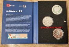 TRITTICO DA 5 EURO ARGENTO ECCELLENZE ITALIANE OLIVETTI LETTERA 22  ITALIA 2020 