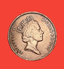 MONETA INGLESE 2 NEW PENCE EISABETTA II DEL 1987 BRONZO VINTAGE DA COLLEZIONE