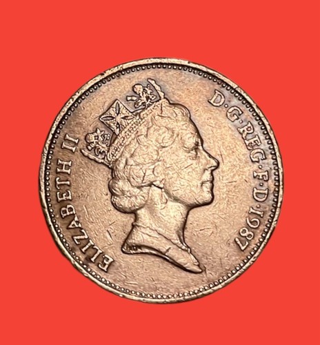 Moneta inglese new pence - moneta,