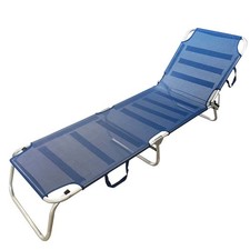 Lettino Prendisole Pieghevole Alluminio Textilene Spiaggia Mare Sdraio Recliner