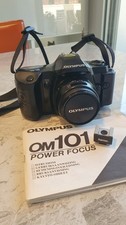 macchina fotografica analogica olympus om 101 power focus e vari accessori