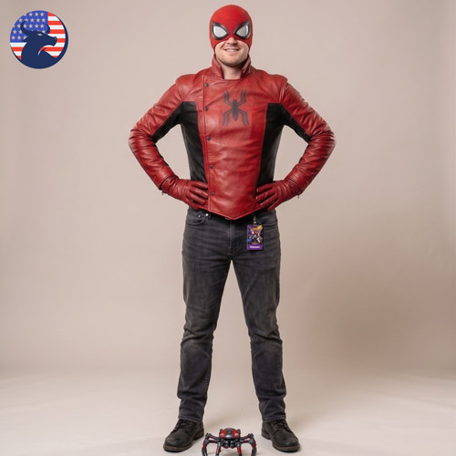 Giacca cosplay pelle rossa - pelle,