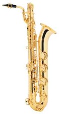 Sassofono Baritone Ottone Sax Basso Set Bocchino Tracolla Panno Politura Brass