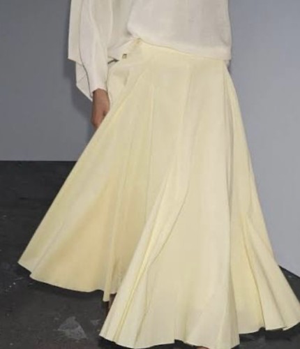 Slip midi svasato giallo zara - slip,