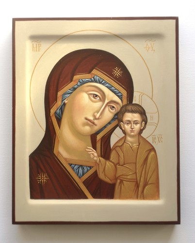 Icona dipinta mano - icona, madre