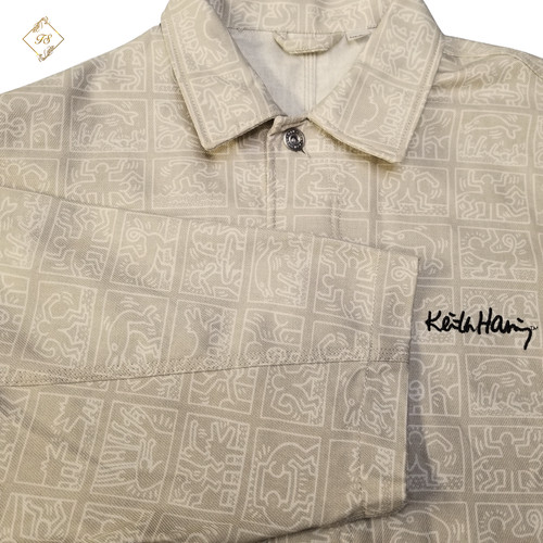 Giacca denim keith haring - giacca,