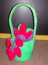 CESTO CON FRUTTA   VINTAGE UNCINETTO