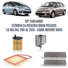 KIT FILTRI CITROEN C4 1,6 HDI