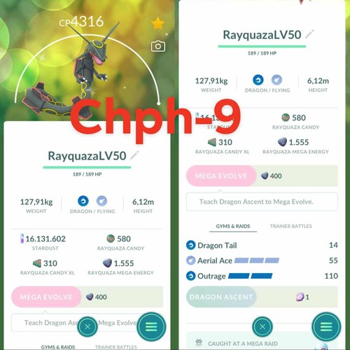 Pokemon shiny rayquaza lv50 - pokemon,