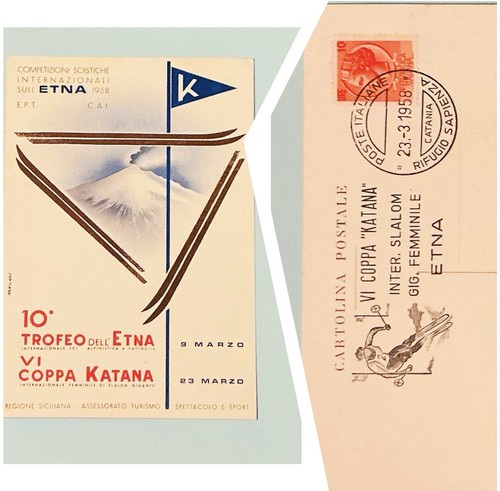 Cartolina coppa katana 1958 - cartolina,