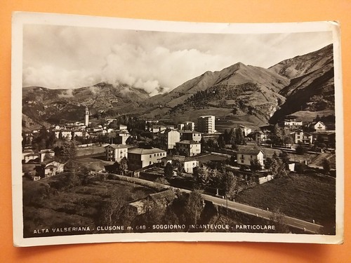 Clusone veduta - (bergamo)., veduta.
