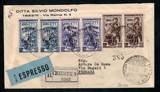 STORIA POSTALE Trieste A AMG