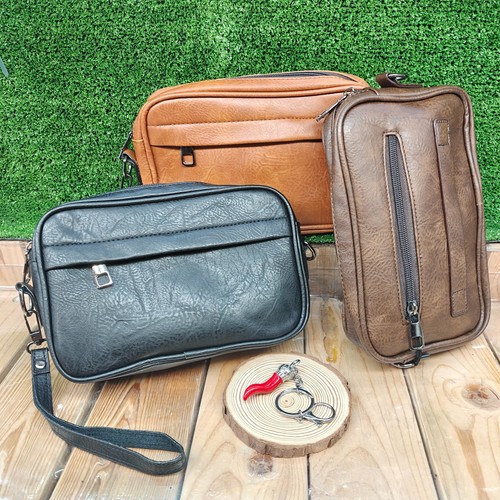Pochette pelle vegana uomo - pelle,