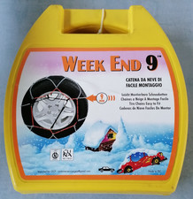 Catene da neve 9MM Week End 50,165/80 R13,175/70 R13,155/70 R15