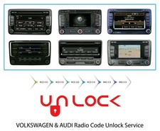 VW AUDI SKODA SEAT codice radio Volkswagen servizio sblocco radio...
