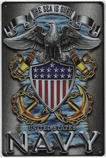 Plaque militare navy in - us,