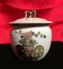 VASO contenitore CINA IN PORCELLANA FINISSIMA QUASI TRASPARENTE