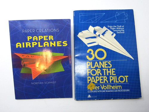 Lot paper airplane books - (2),
