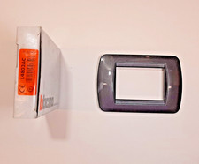 L4803AC PLACCA BTICINO LIVING ACCIAIO SCURO 3 MODULI METALLO