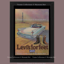 Anni ' 70  * Pubblicità Originale "Levi's, For Feet, Stivali” Cornice