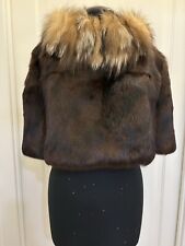 Poncho Di Pelliccia Di Lapin