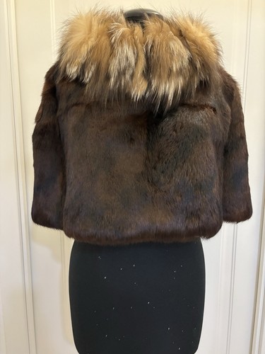 Poncho pelliccia lapin - pelliccia,