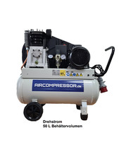 Compressore a Pistone 50L Compressore Aria 2 Cilindro 10 BAR Mobile Trifase