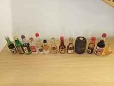 Lotto 13 Mignon liquori alcolici vintage da collezione miniature mini bottles