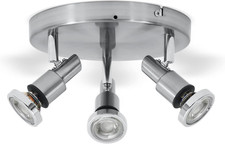 Plafoniera LED Da Soffitto Con Faretti Orientabili per Bagno Resistente Agli Sch