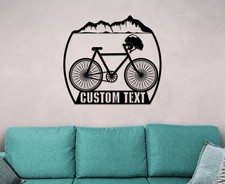 Mountain Bike Metal Sign