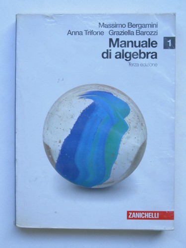 Manuale algebra bergamini - manuale, 1