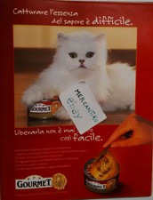 GATTO GOURMET 2002 VINTAGE PUBBLICITÀ ADVERTISING WERBUNG ITALIAN CLIPPING