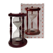 CLESSIDRA 15 MINUTI H 17 CM STRUTTURA IN LEGNO 03478