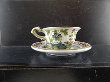 VINTAGE TAZZA CAFFE' AL GAROFANO CERAMICA MAIOLICA VECCHIA FAENZA HANDMADE ITALY