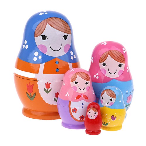 Pezzi legno babushka - 5,