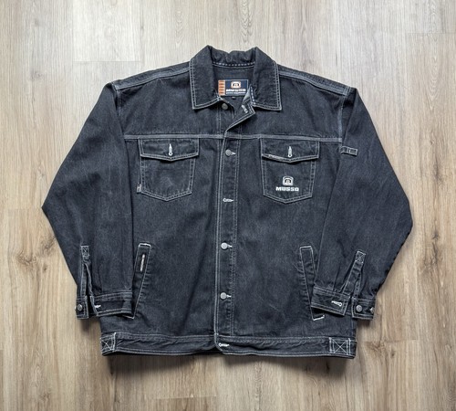 Giacca denim nera vintage - giacca,