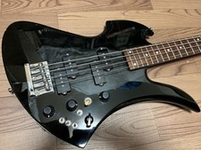 Fernandes Mockingbird basso nero attraverso collo anni 90 vintage MIJ raro