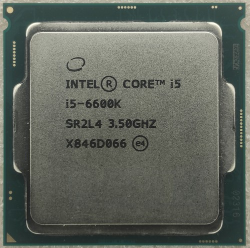 Intel core 6600k 50 - core, ghz