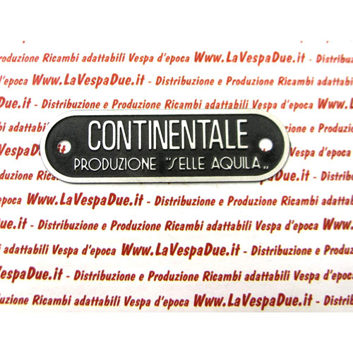 Targhetta continentale - ",